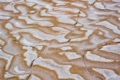 Salt patterns, Death Valley National Park, California.