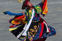 Black hat dancer, Thimphu, Bhutan.