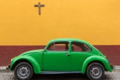 VW and cross, Mexico.
