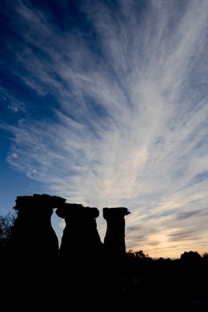 Hoodoos at first light.