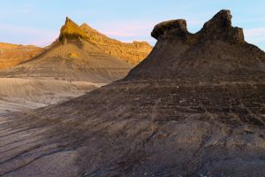 Morning light on hoodoos