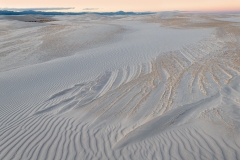 Ripple pattern in gypsum dune, White Sands National Park, New Mexico.