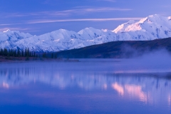 The Alaska Range and Wonder Lake, Denali National Park, Alaska.